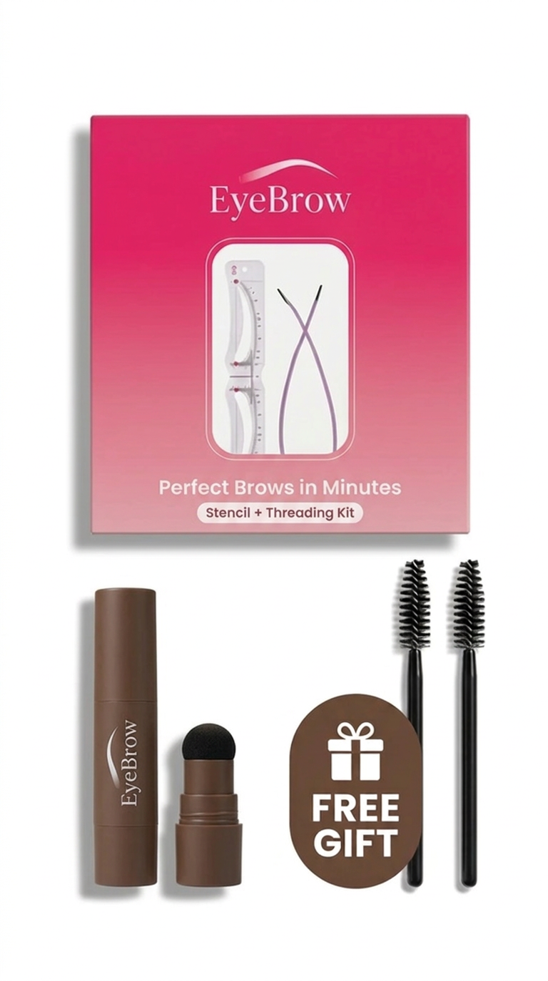 MyBrowShape™ — Eyebrow Stamp Stencil + FREE Gift: Eyebrow Stamp