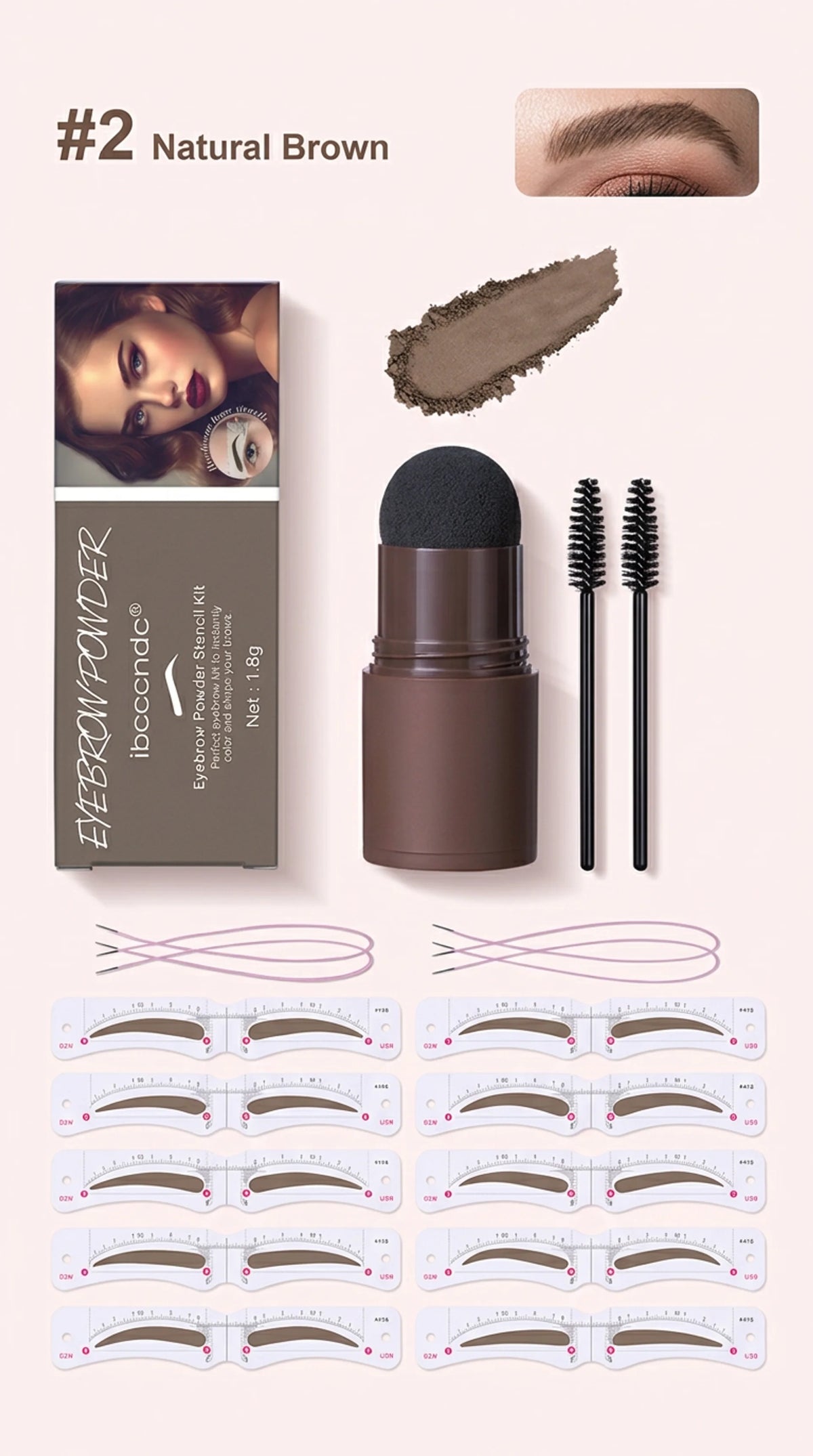 MyBrowShape™ — Eyebrow Stamp Stencil + FREE Gift: Eyebrow Stamp