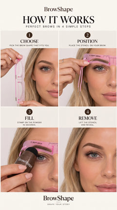 MyBrowShape™ — Eyebrow Stamp Stencil + FREE Gift: Eyebrow Stamp